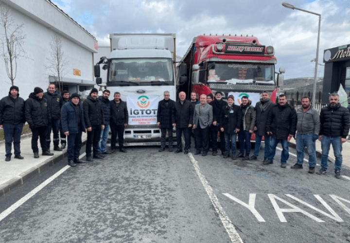 İstanbul Gıda Toptancıları Tüccarları (İGTOT) dan Deprem Bölgesine Büyük Yardım